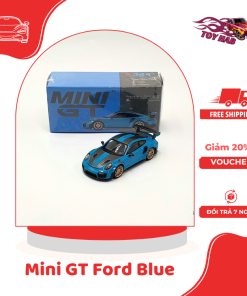 Xe Mô Hình Porsche 911 GT2 RS Weissach Package Miami Blu LHD 1:64 MiniGT( Xanh )