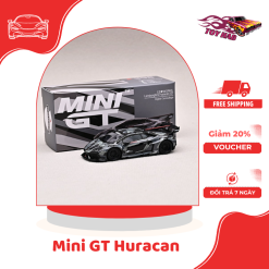 Mini GT 1:64 LB Huracan GT ngụy trang kỹ thuật số xe hợp kim mô hình 398
