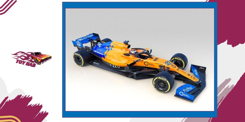 Mô hình xe Hot Wheels F1 McLaren màu cam xanh chính hãng – Toy Hab