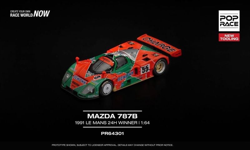 poprace-sentock-pr64301 PR640301 Poprace MAZDA 787B 1991 LE MANS 24h WINNER