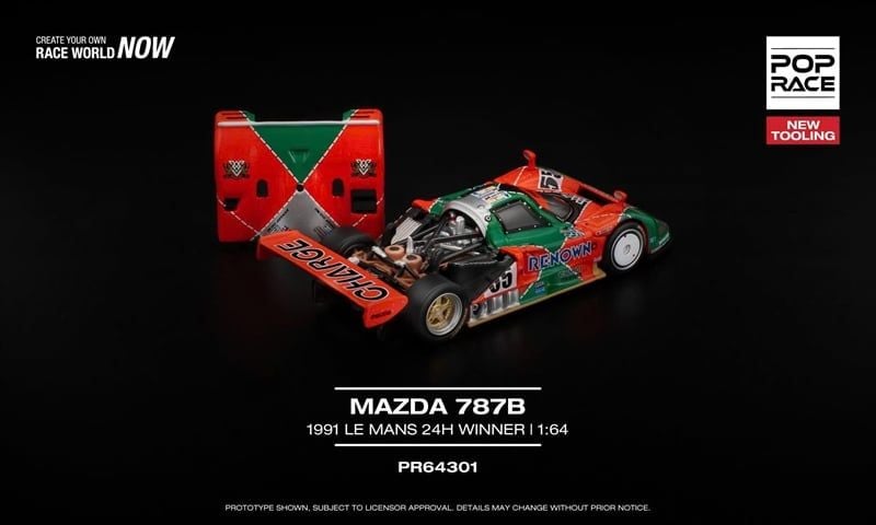 poprace-sentock-pr64301 PR640301 Poprace MAZDA 787B 1991 LE MANS 24h WINNER