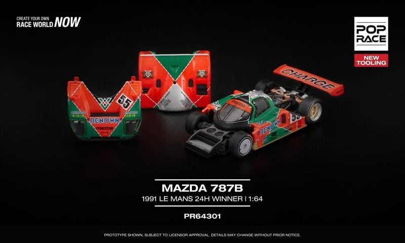 poprace-sentock-pr64301 PR640301 Poprace MAZDA 787B 1991 LE MANS 24h WINNER