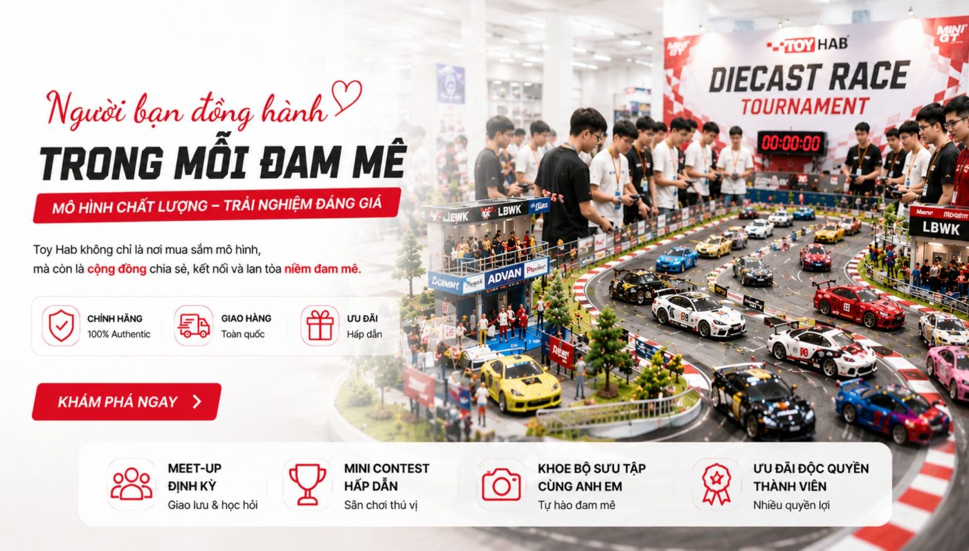 Toy Hab - Xe Mô Hình Tĩnh 1:64 Chính Hãng & Cao Cấp.