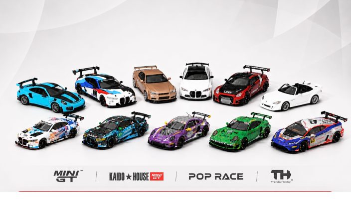 Dàn xe mô hình tĩnh tỉ lệ 1:64 chính hãng từ Mini GT, Inno64 và Pop Race tại Toy Hab.