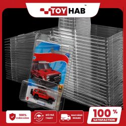 Hộp bảo vệ vỉ Hot Wheels trong suốt dành cho xe mô hình 1:64, giúp chống móp card, chống bụi và bảo quản xe sưu tầm