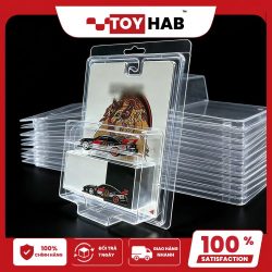 Hộp bảo vệ MINI GT dạng vỏ sò giúp bảo quản card xe mô hình 1:64 luôn đẹp, hạn chế móp góc, bụi bẩn và trầy xước khi trưng bày.
